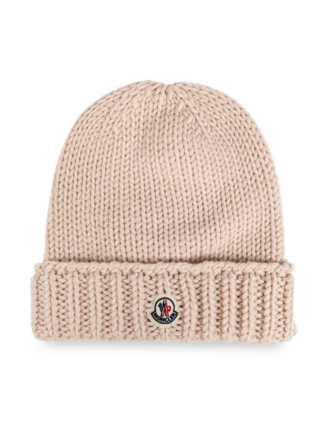 Moncler Enfant bonnet à patch logo