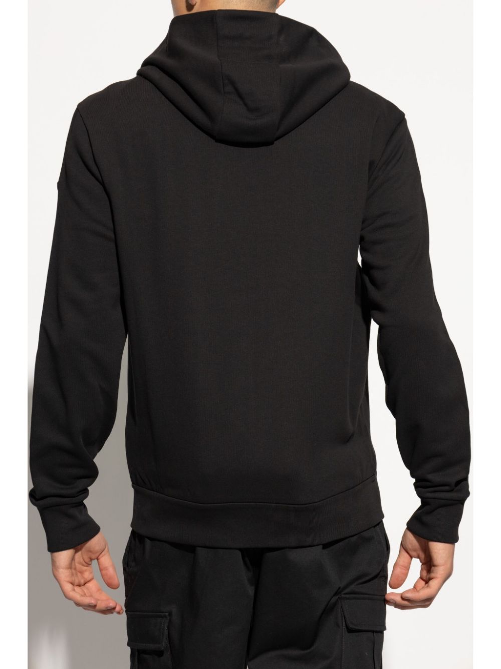 Shop Moncler Zip-up Hoodie In Black