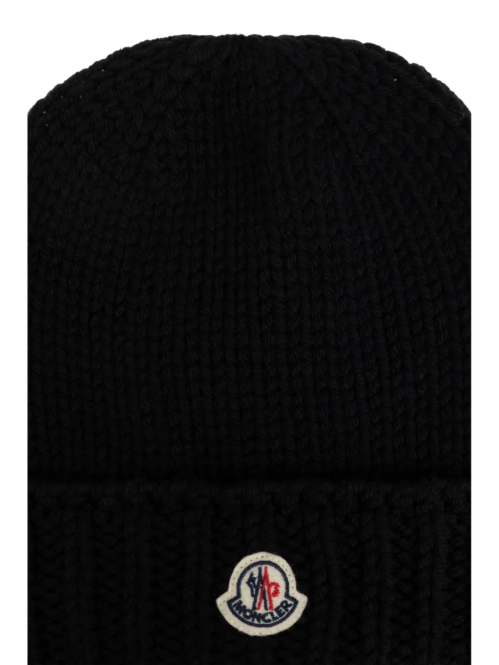 Moncler Enfant Muts met logopatch Zwart