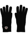 Moncler logo-patch gloves - Black