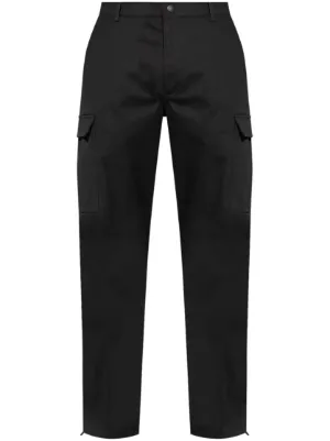 Black Comme Des Garçons Patchwork straight-leg Trousers | Black