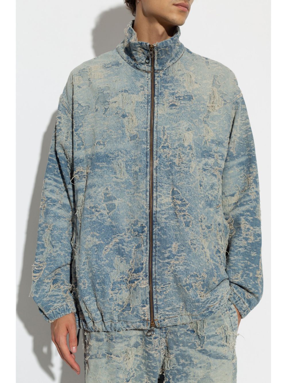 Shop Diesel D-krap Jacket In Blue