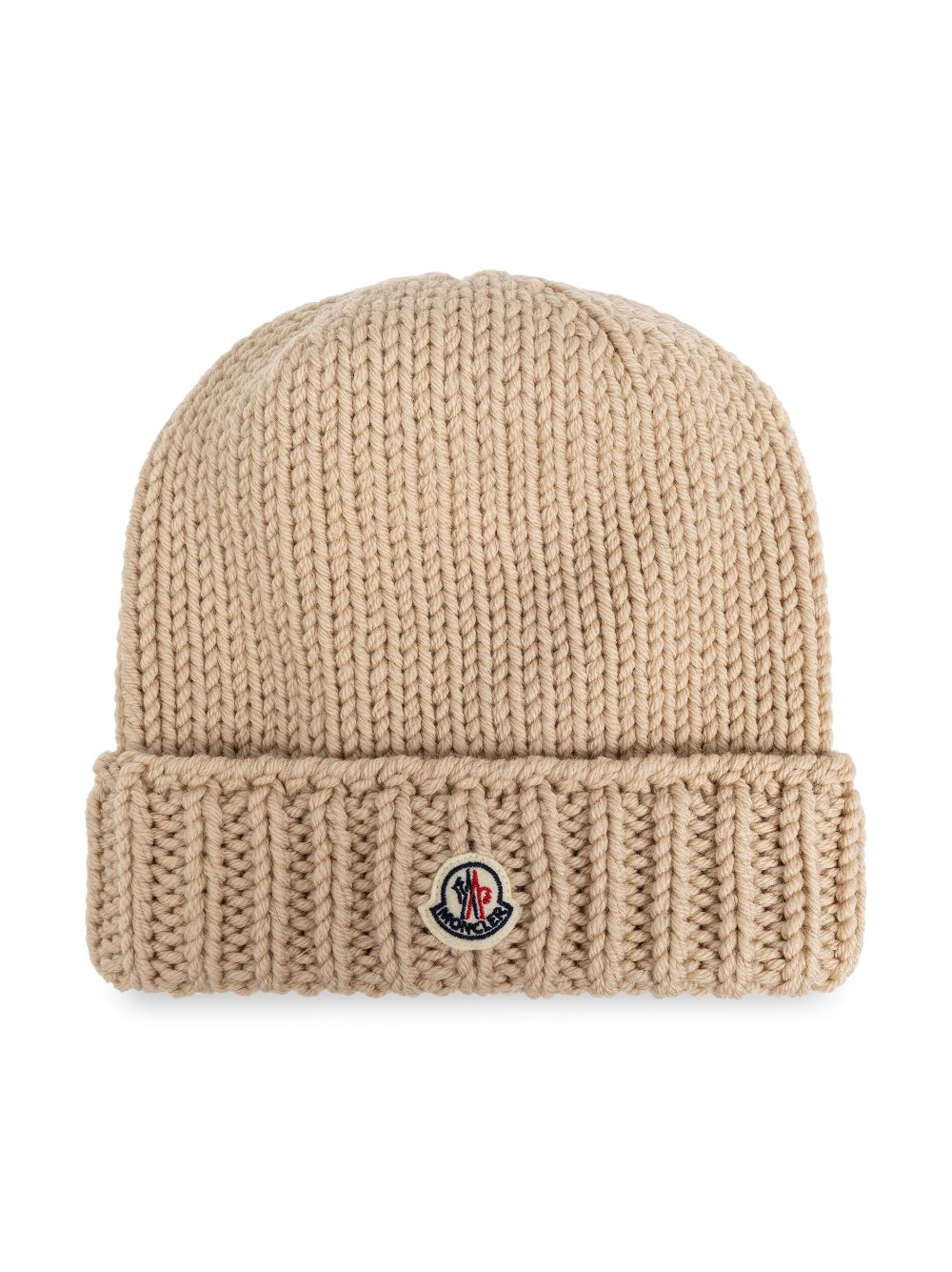 Moncler Enfant Muts met logopatch Beige