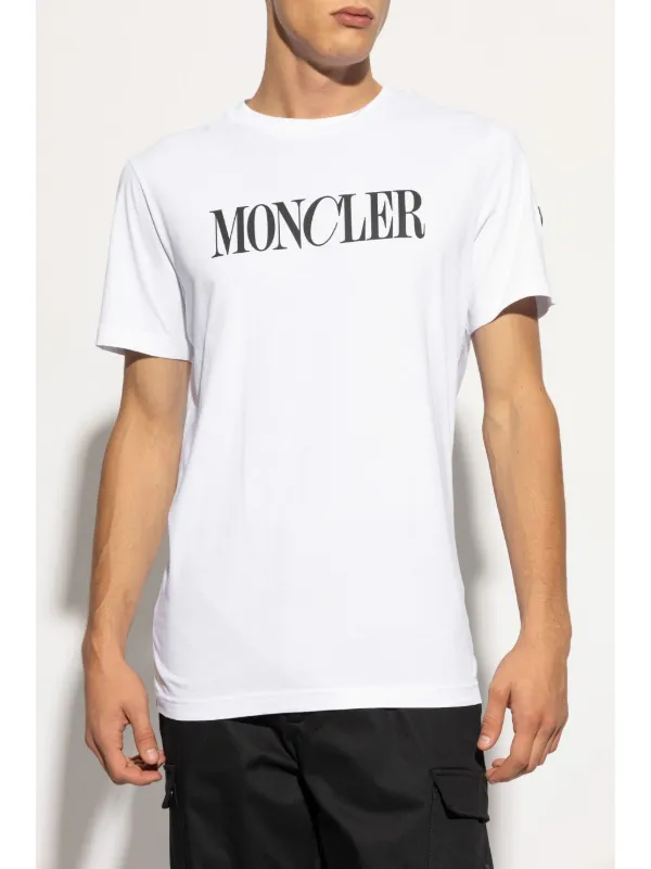 Moncler Playera Con Logo Estampado | Blanco | FARFETCH CL