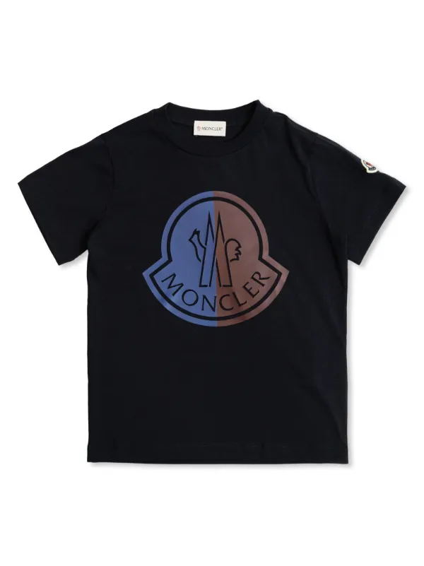 Moncler Enfant ロゴ Tシャツ | ブラック | FARFETCH JP