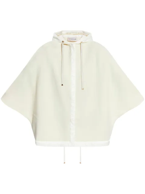 Moncler poncho con parche del logo