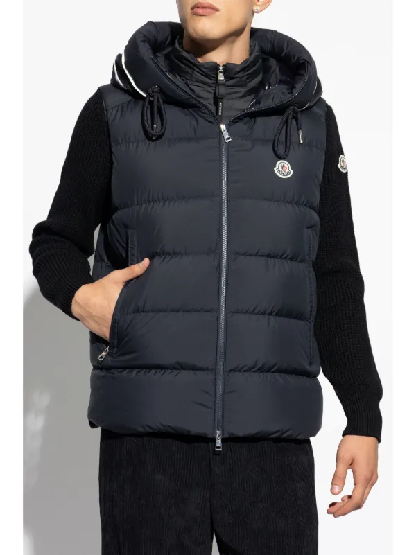 Moncler Cardamine Gilet Blue FARFETCH HK