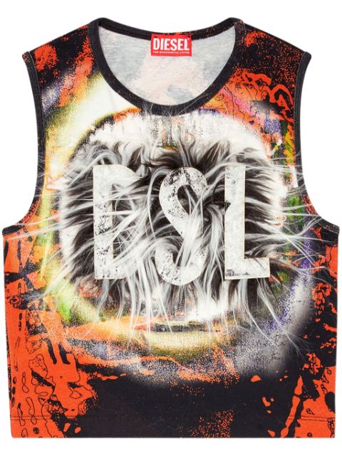 Diesel graphic-print tank top Women