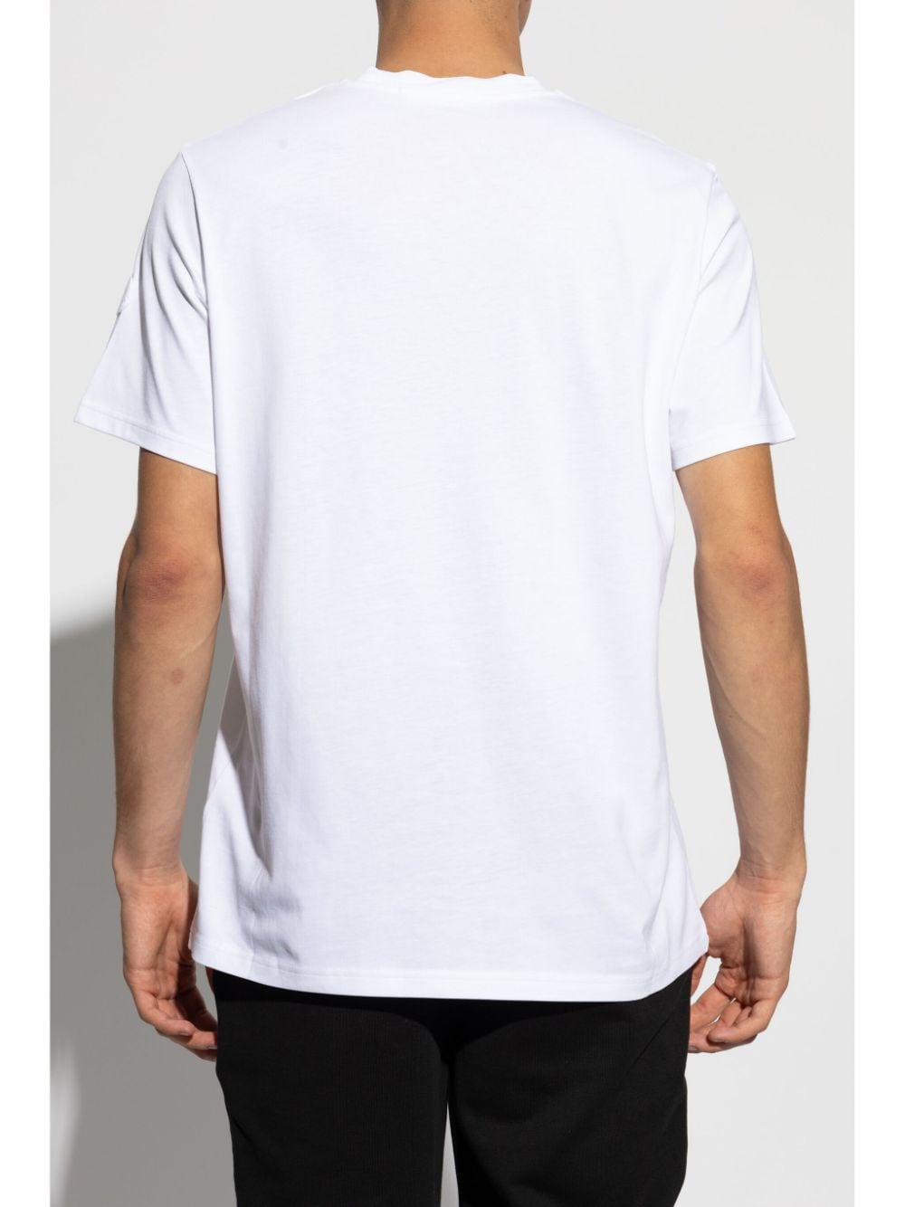 Shop Moncler Logo T-shirt In White