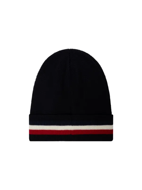 Moncler ビーニー Moncler Logo Patch Beanie | Blue | FARFETCH