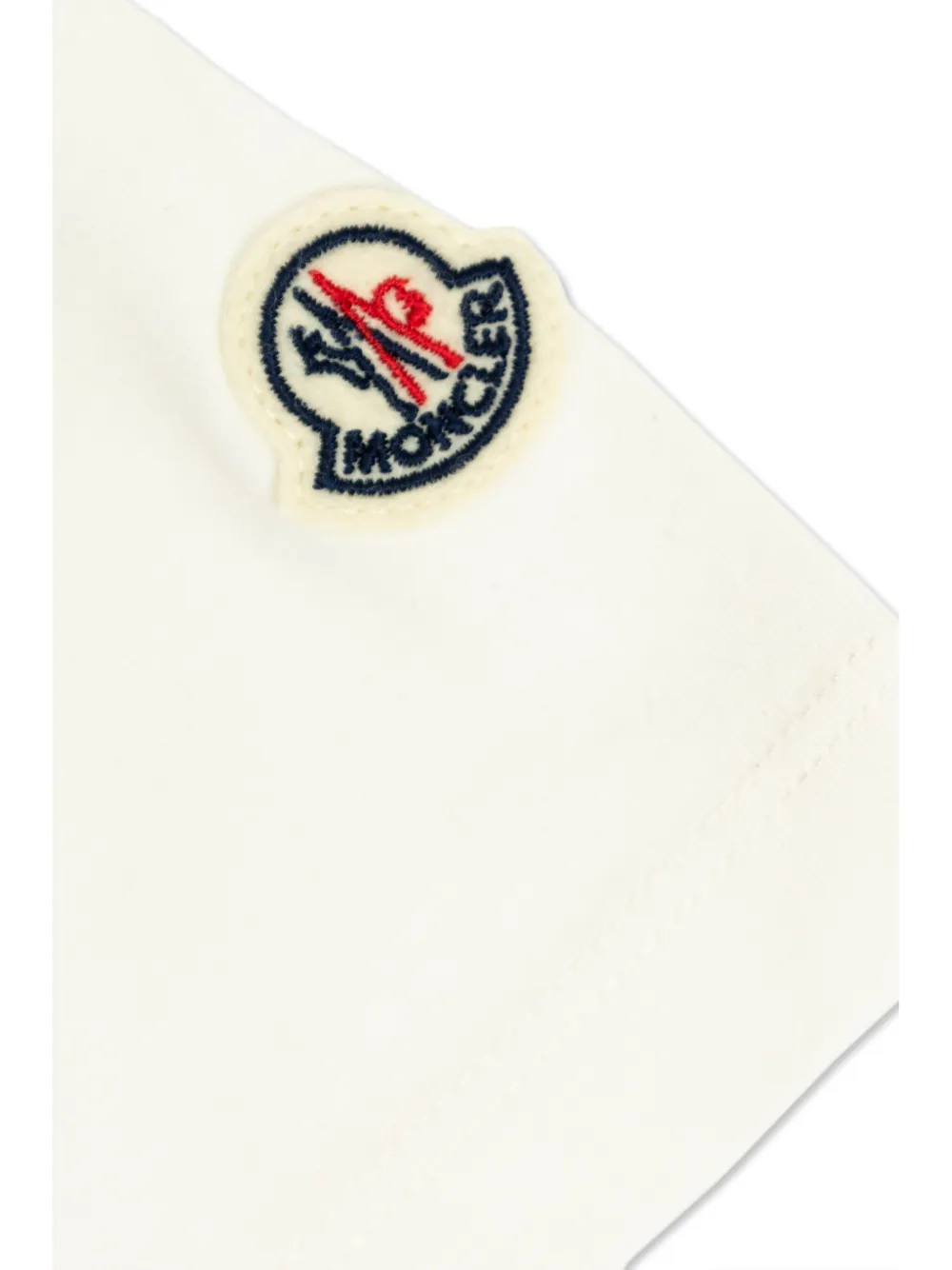 Moncler Enfant T-shirt met logoprint Wit