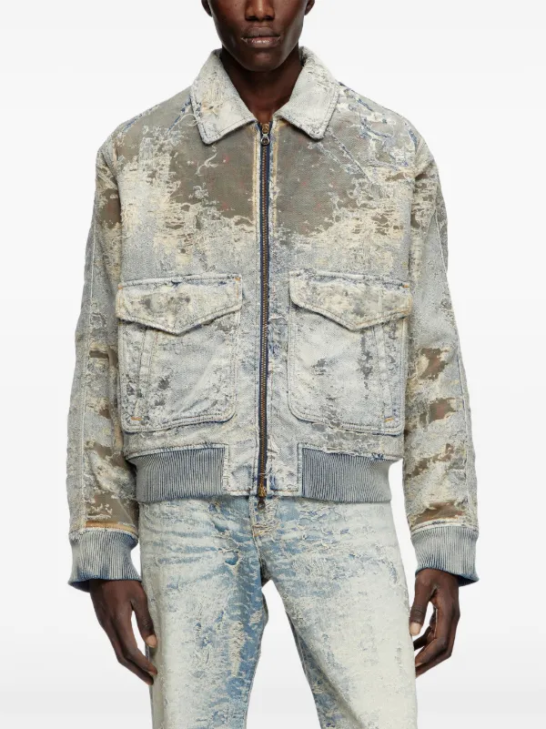 Diesel D-Muddy ジャケット | ブルー | FARFETCH JP