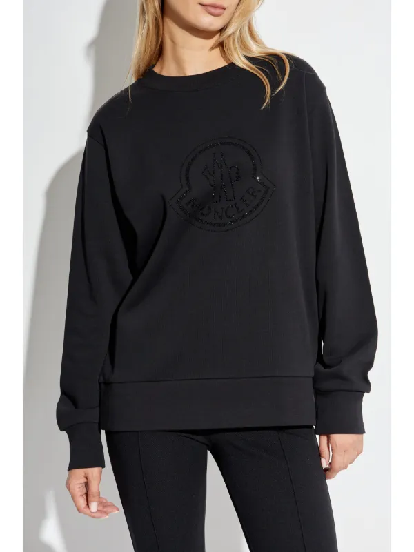 MONCLER ブラック スウェットシャツ M ブラック スウェットシャツ