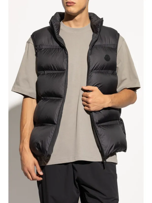 Moncler Lausen Hooded Gilet | Blue | FARFETCH AZ