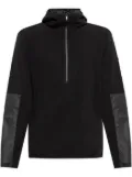 Moncler logo-patch hoodie - Black