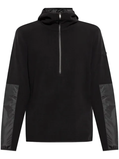 Moncler hoodie con parche del logo