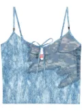 Diesel x Savage x Fenty camo-lace camisole - Blue