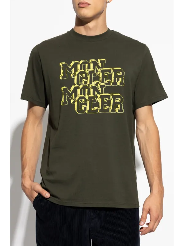 Moncler ロゴ Tシャツ | グリーン | FARFETCH JP
