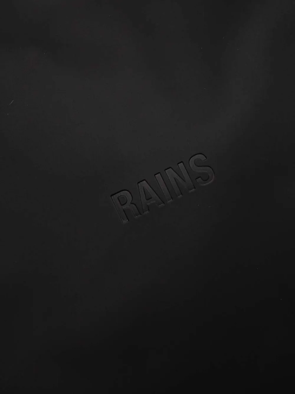 Rains Duffeltas met logo-reliëf Zwart