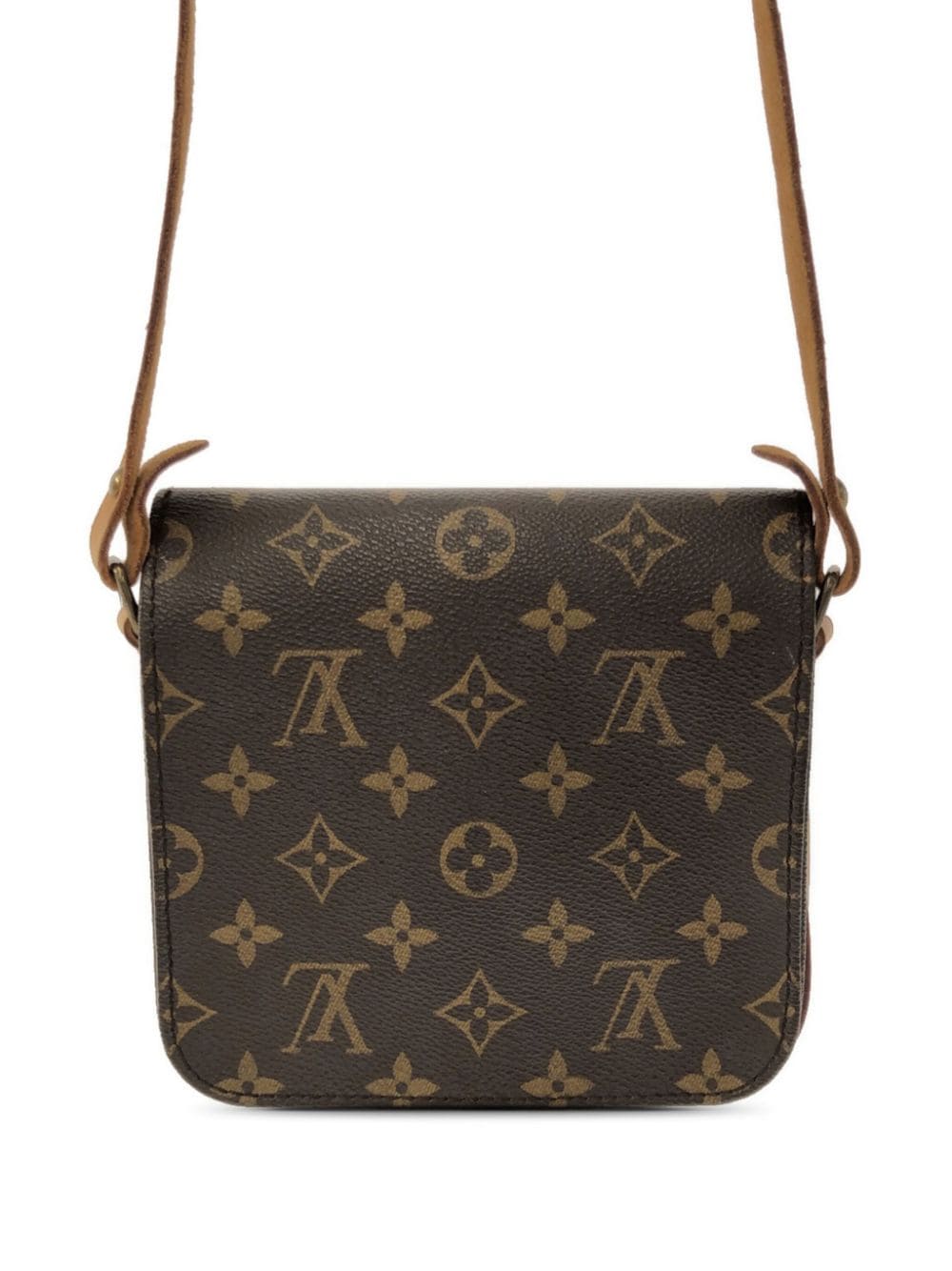 Louis Vuitton Pre-Owned 1980s Monogram Cartouchiere PM crossbodytas - Bruin