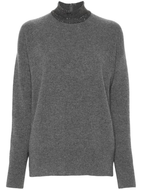 Brunello Cucinelli bead-detailed sweater Women