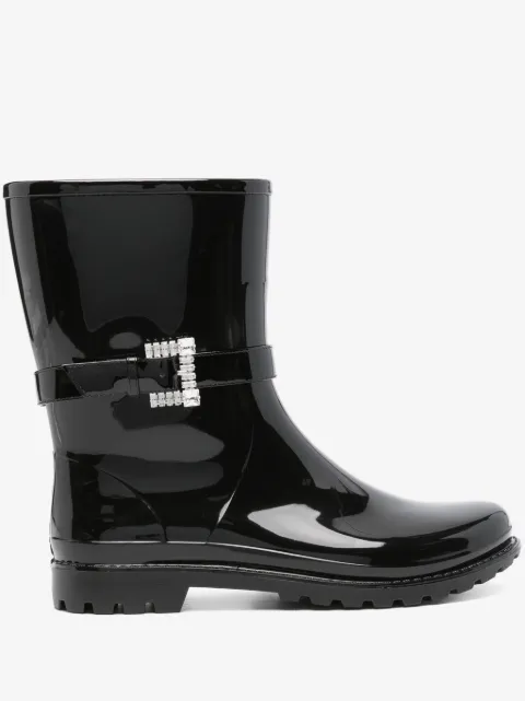 Sergio Rossi crystal-embellished ankle boots