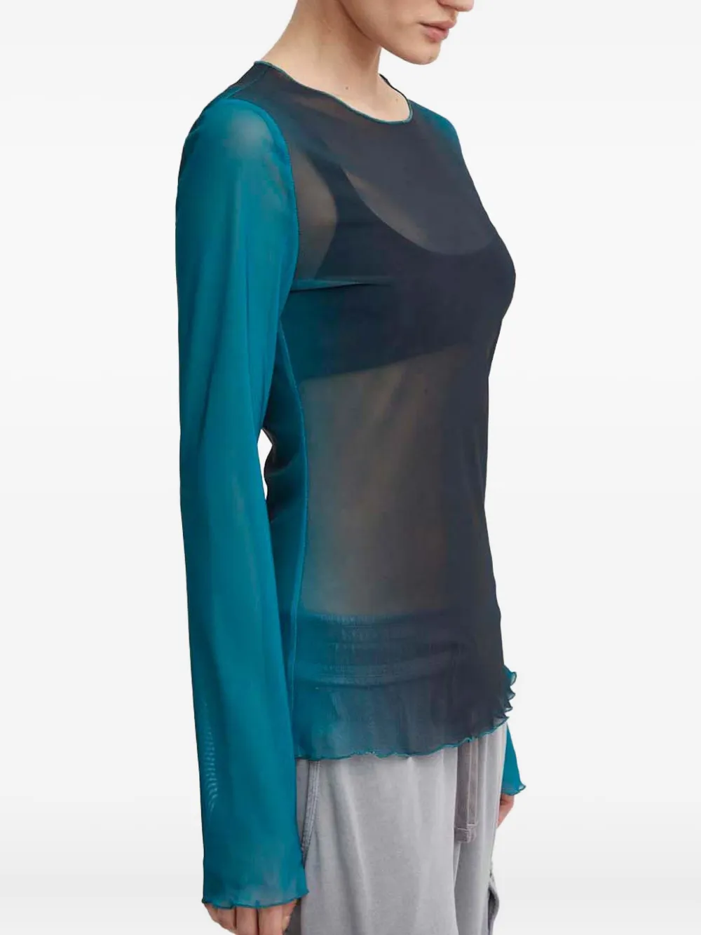  Won Hundred Long-sleeve Top - Blue 