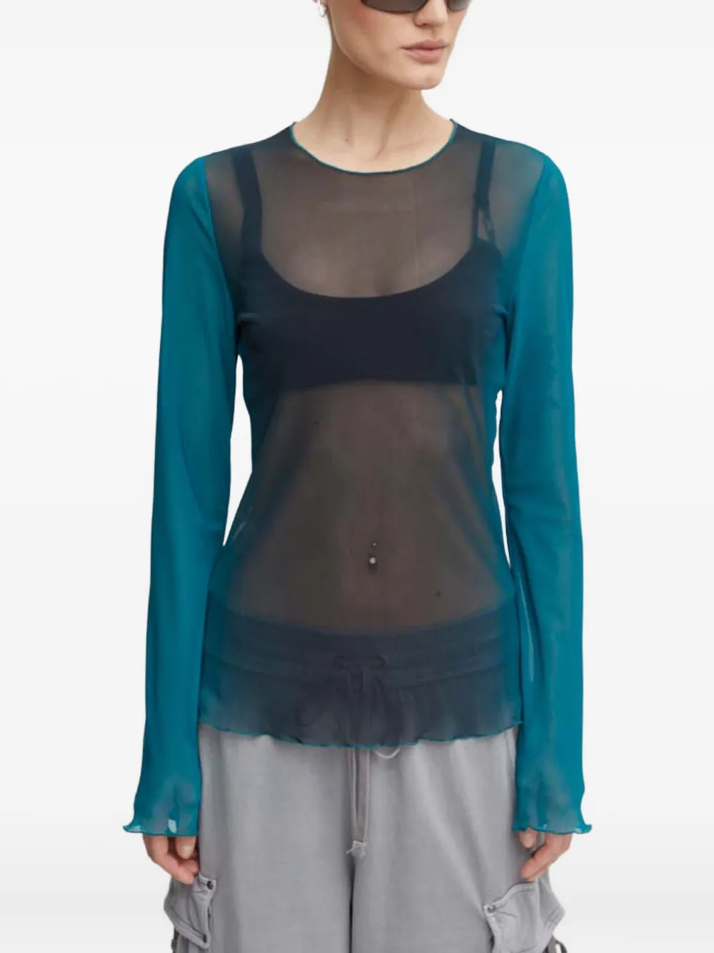 Won Hundred long-sleeve top | Blue | Image 1