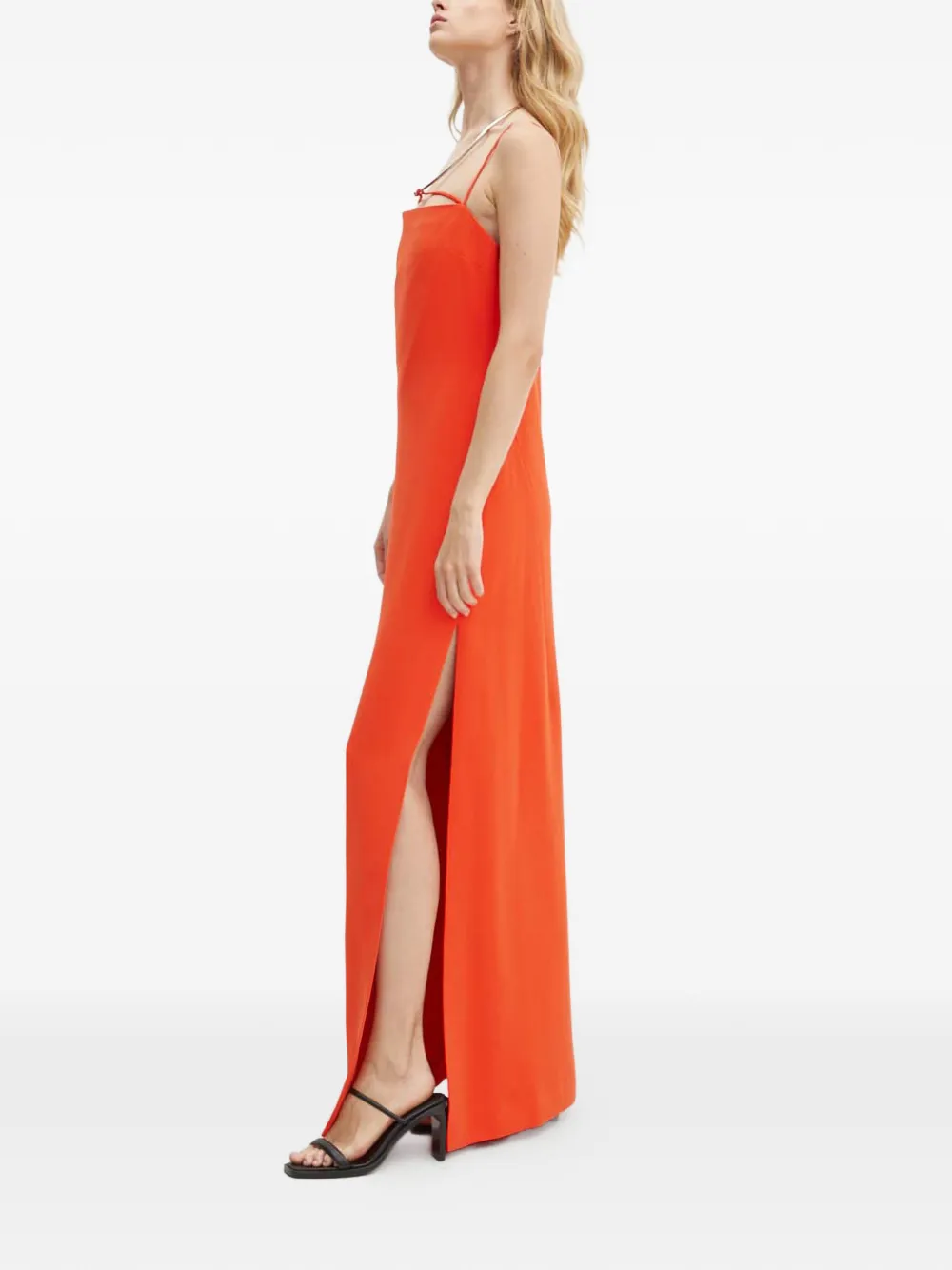 Stine Goya Sofie strap cut-out maxi dress - Oranje