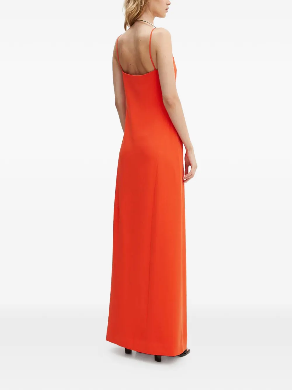 Stine Goya Sofie maxi-jurk met uitgesneden bandje Oranje