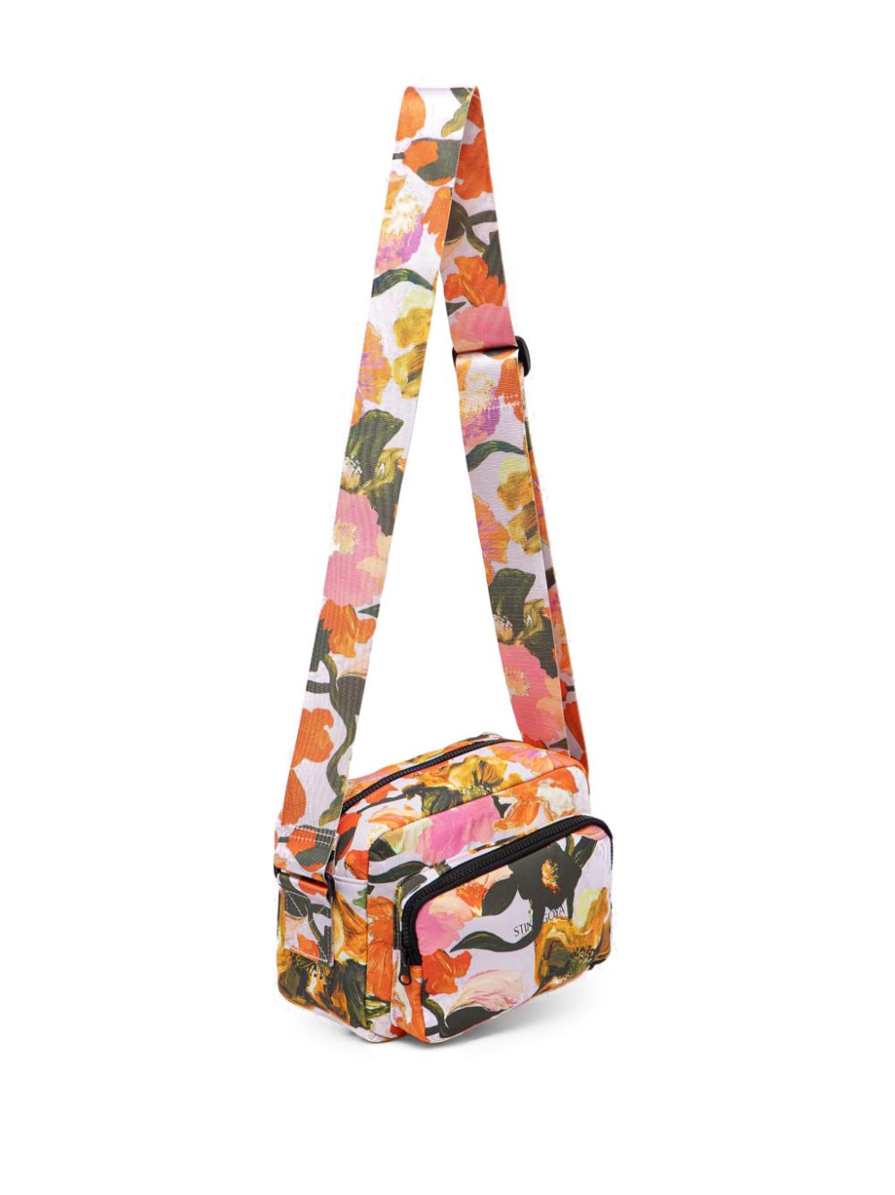 Stine Goya graphic-print crossbody bag - Roze