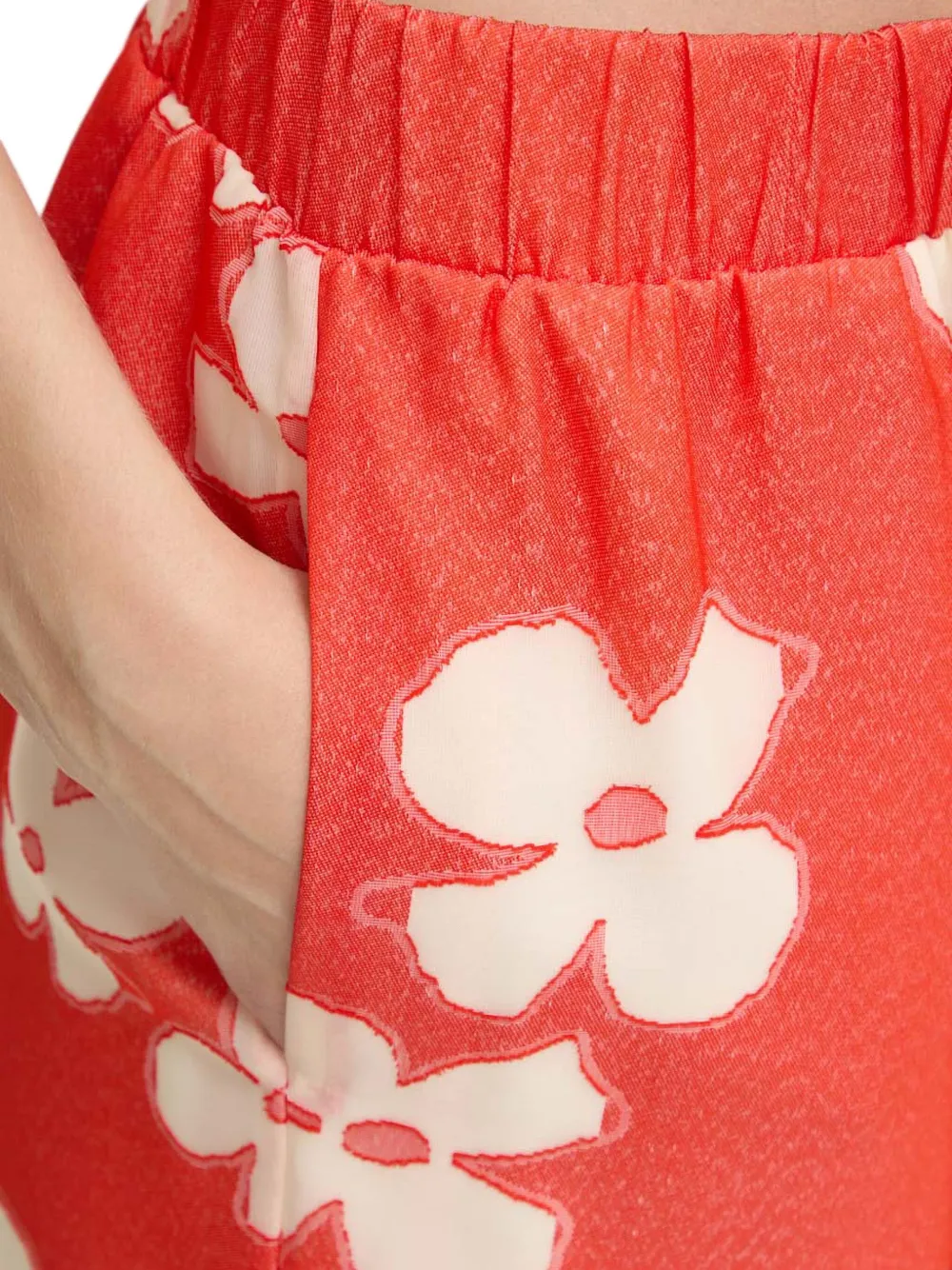 Stine Goya Floral-pattern Trousers In Red