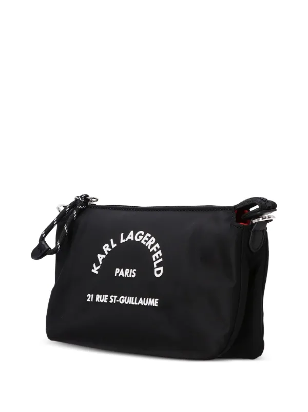 Karl Lagerfeld ロゴ ショルダーバッグ | ブラック | FARFETCH JP