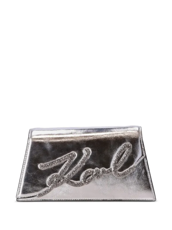 Wallet shoulder bag／silver Michael Kors Leather Shoulder Bag | Silver | FARFETCH