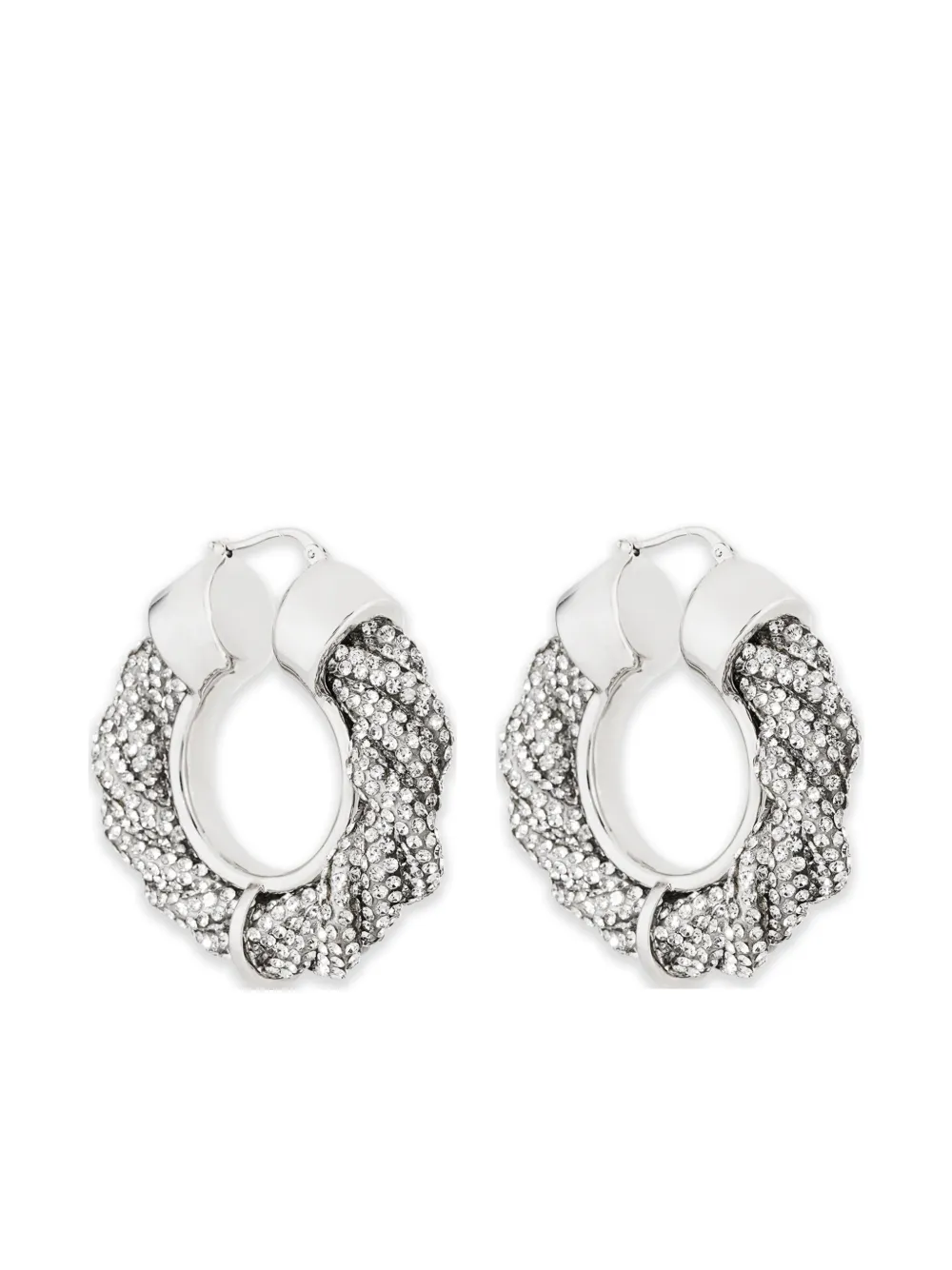 Aquazzura Scintilla hoop earrings - Argento