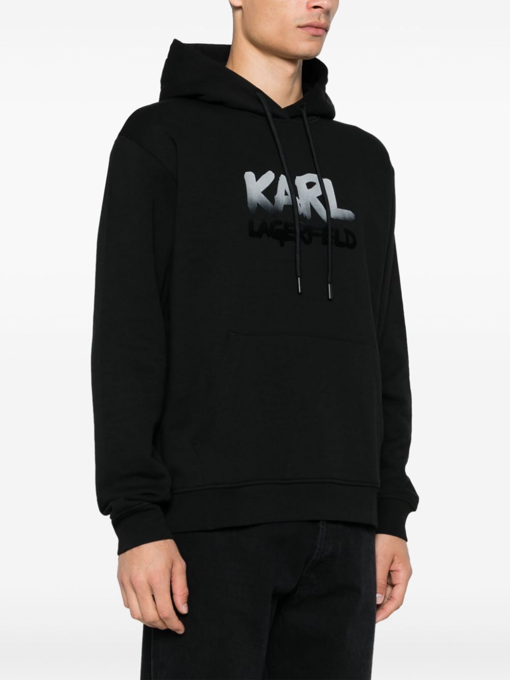 Affordable Off-White flocked-logo hoodie Men