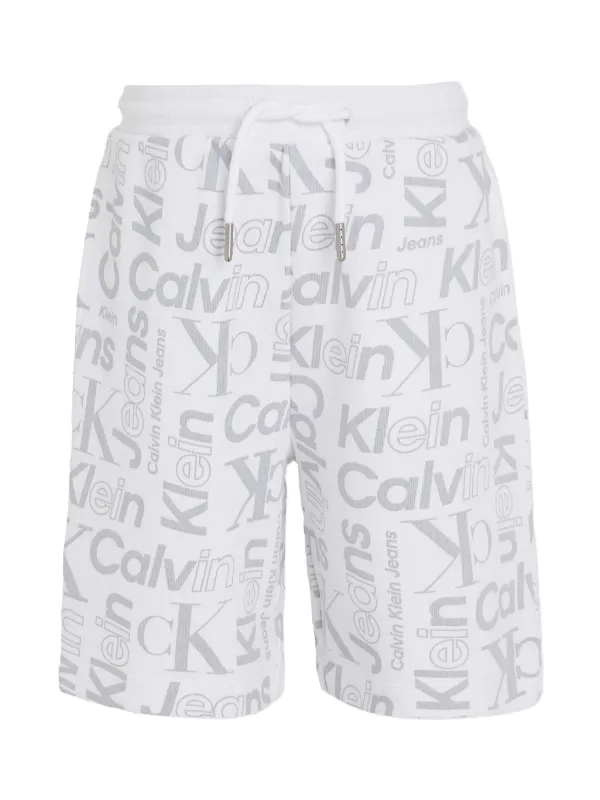 Calvin Klein Kids Logo Track Shorts White FARFETCH