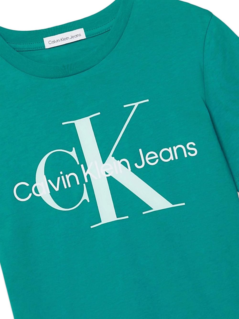 Calvin Klein Kids Katoenen T-shirt - Groen