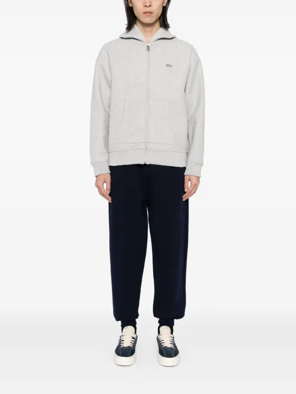 Lacoste Loose Fit zip-up Hooded Jacket | Grey | FARFETCH Lacoste Loose Fit zip-up Hooded Jacket | Grey | FARFETCH