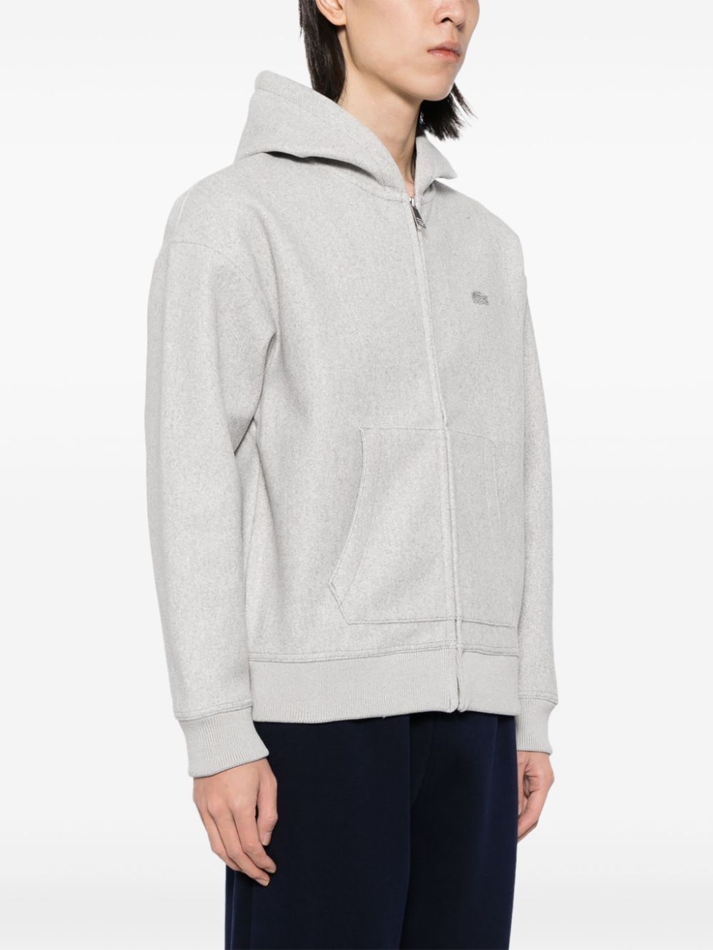 Lacoste loose fit zip-up hooded jacket Men