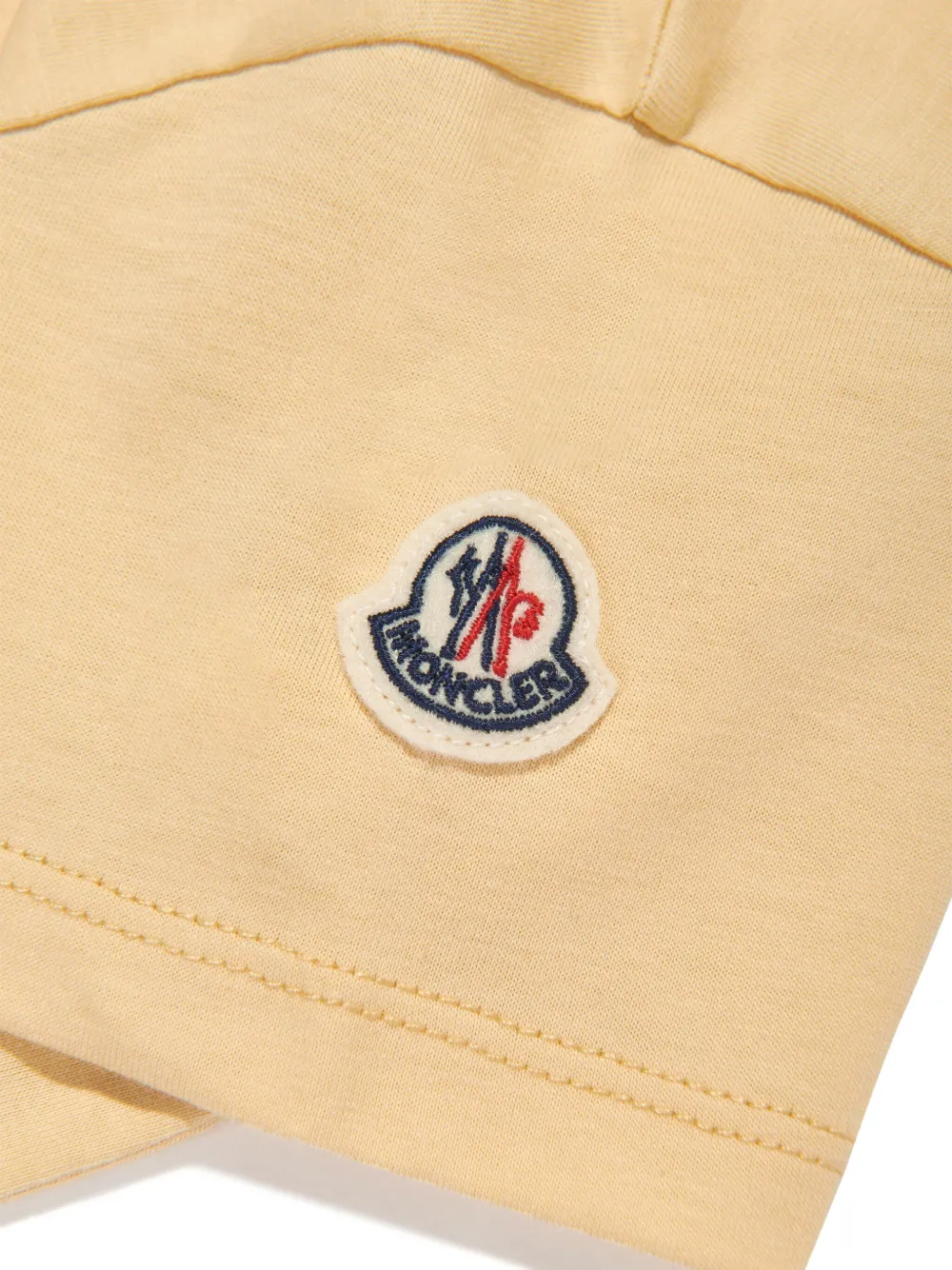 Moncler Enfant T-shirt met logo van studs Geel