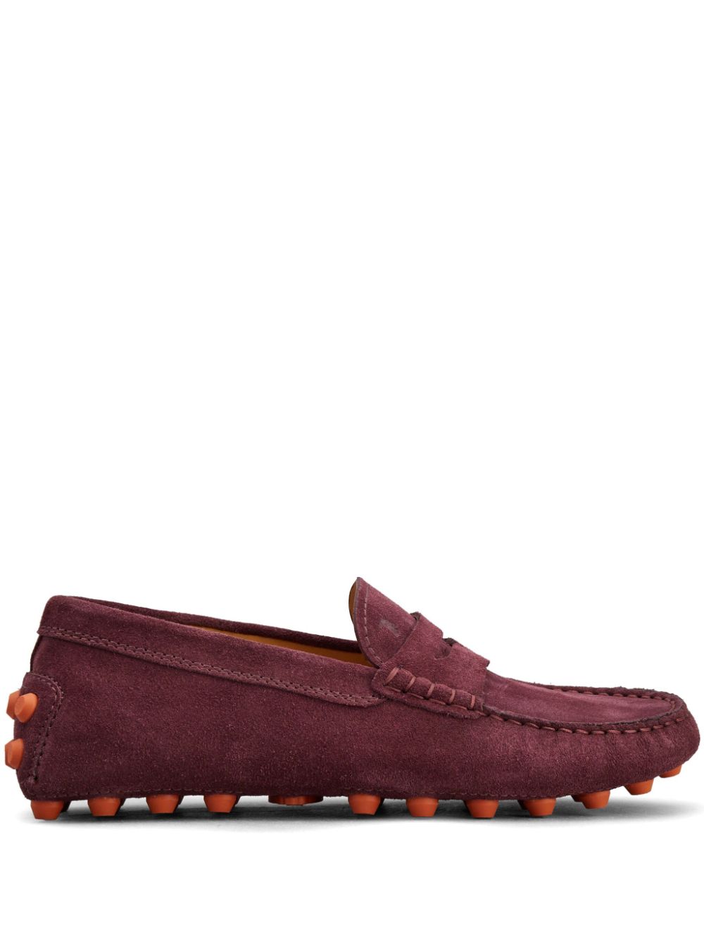 Tod's leather loafers Red