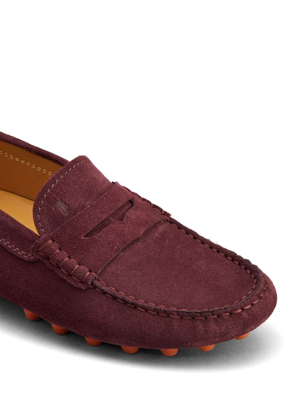 Tod's leather loafers Red