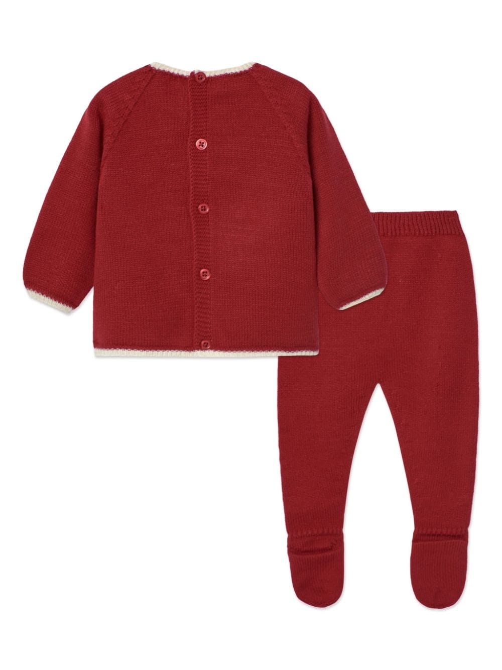 Paz Rodriguez wool trousers set - Rood