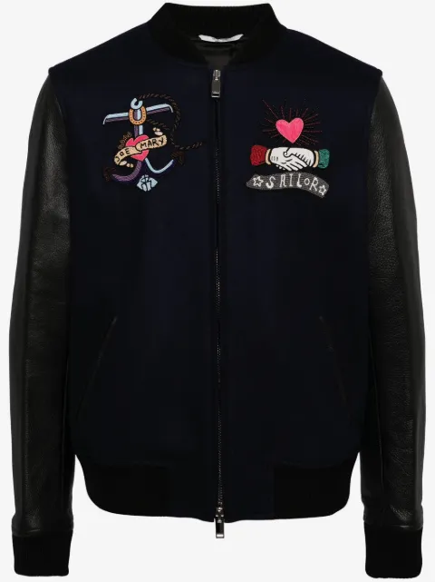 Valentino Garavani veste à logo orné de perles