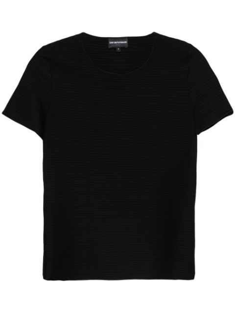 Emporio Armani textured T-shirt Women