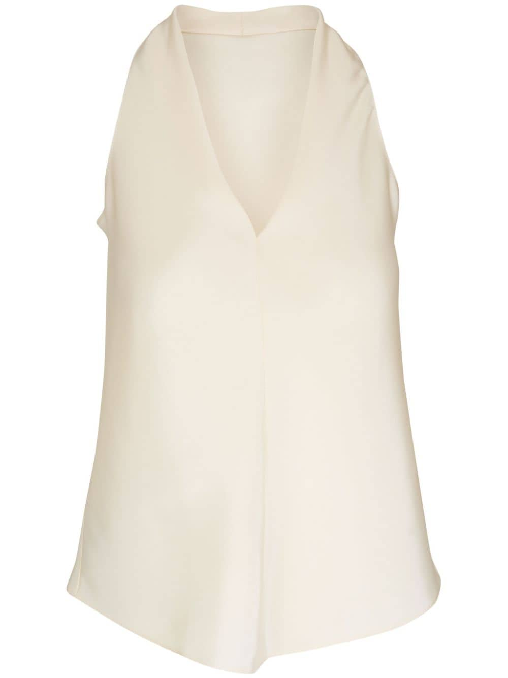 Shop Peter Cohen V-neck Vest In Neutrals