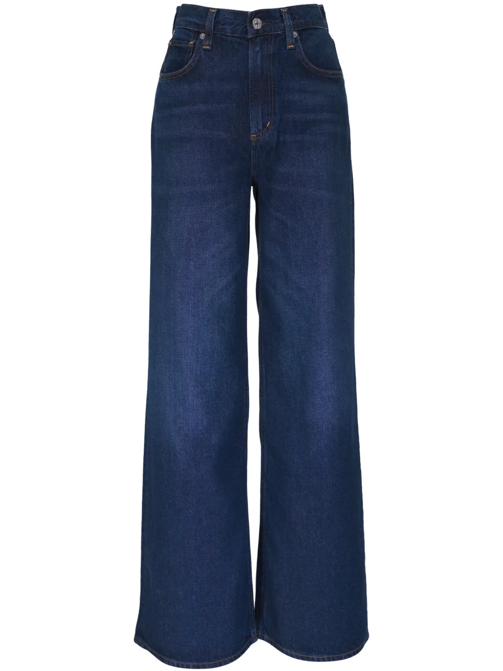 Citizens of Humanity Jeans met logopatch Blauw