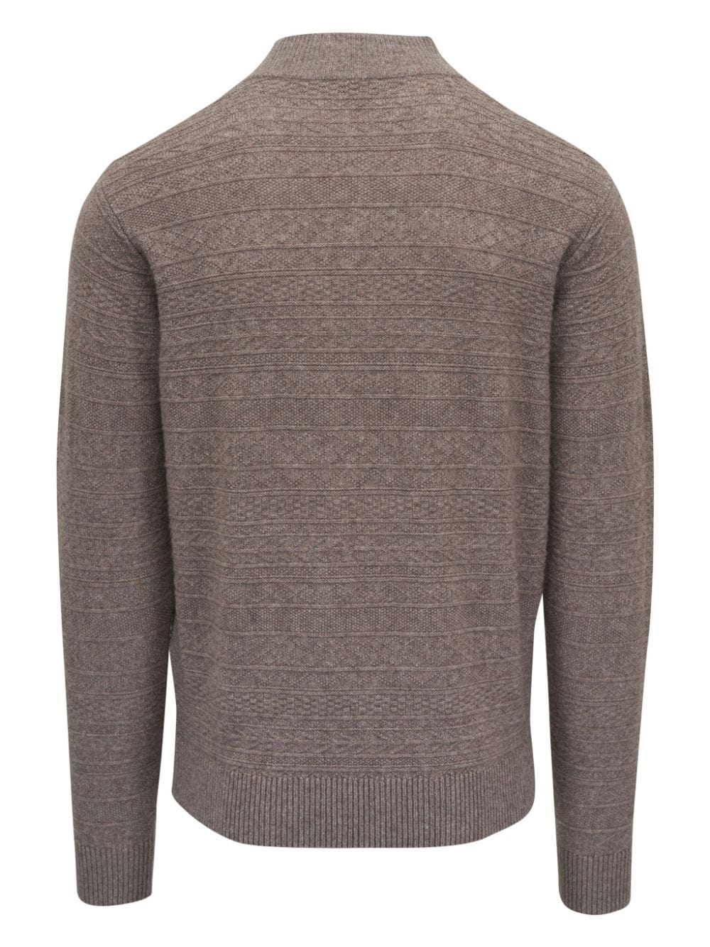 Shop Peter Millar Zip-down Sweatshirt In Brown