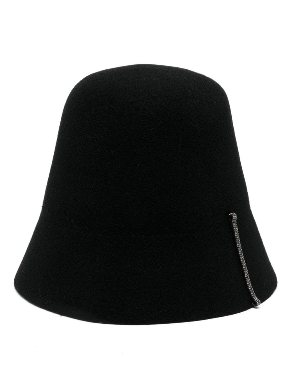 Shop Peserico Wool Felted Hat In Black